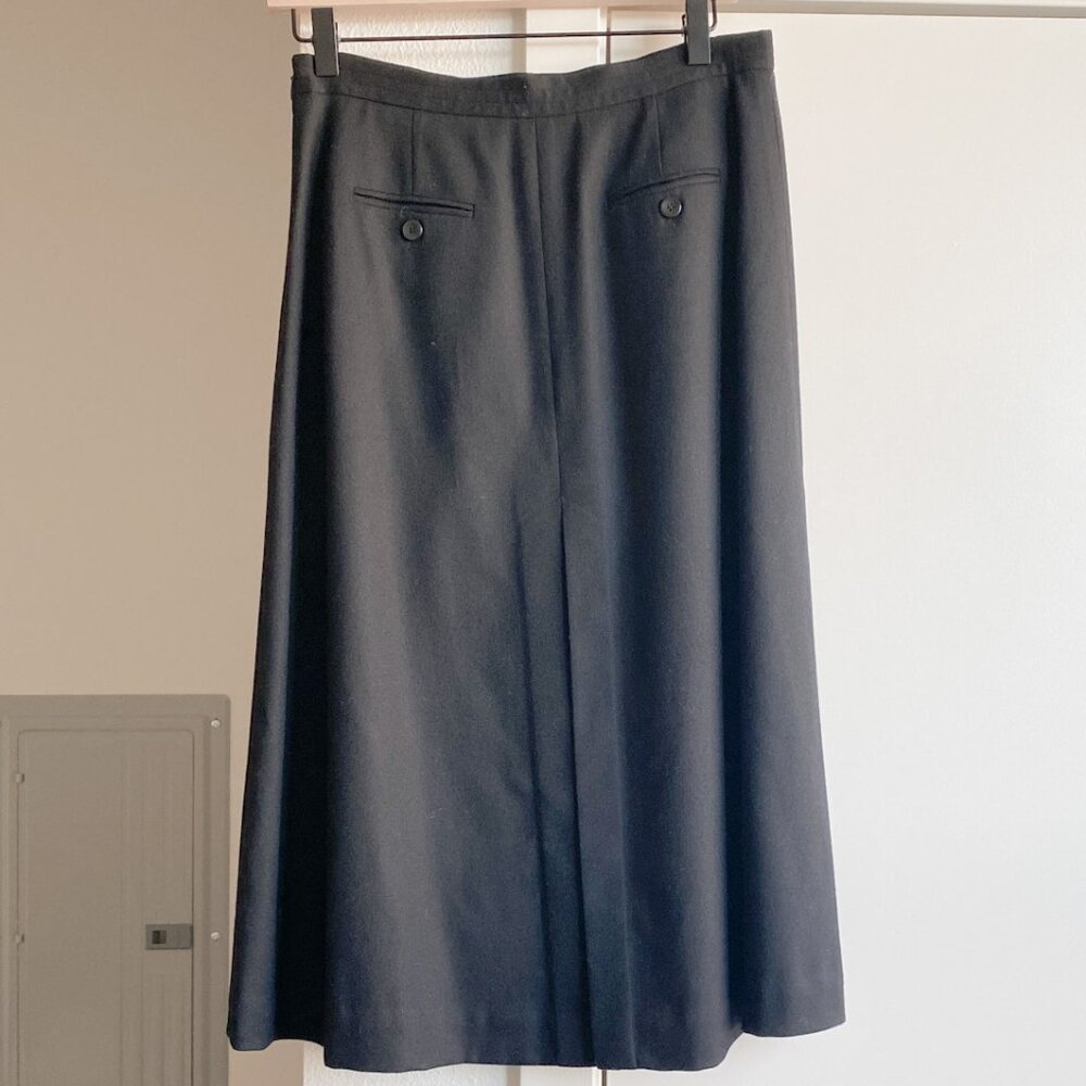 Vintage Talbots Wool Flare Circle Midi Skirt Size 6P Office Career Professional - Picture 2 of 9
